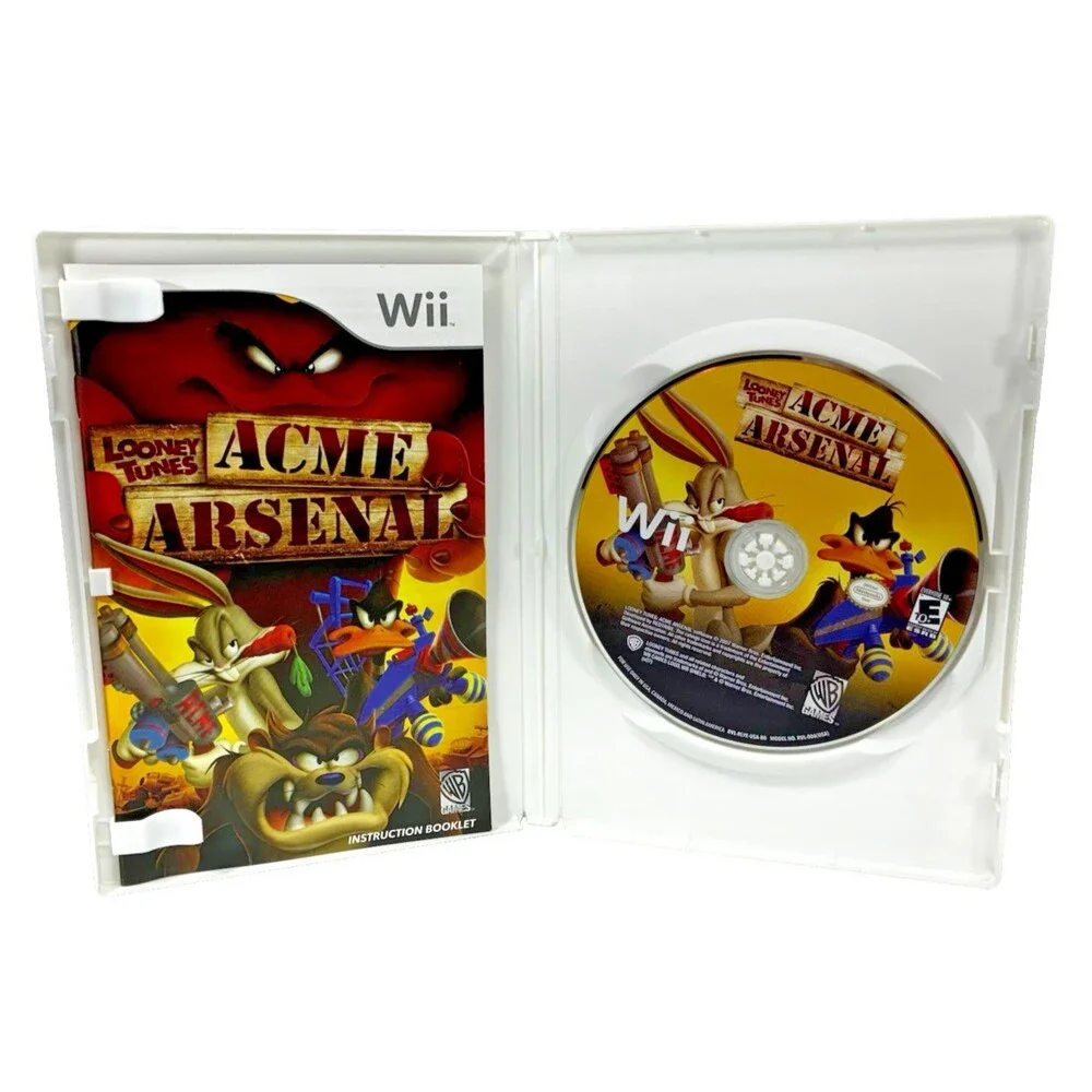 Looney Tunes: Acme Arsenal Nintendo Wii 2007 WB Games Complete w/ Manual Tested